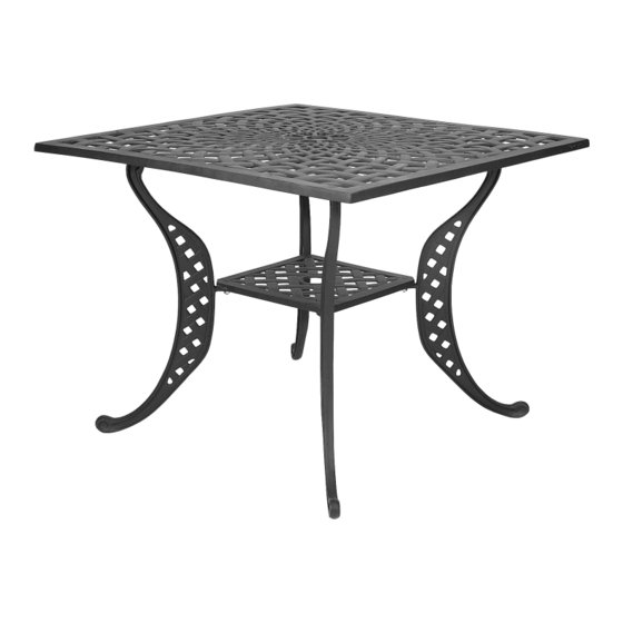 Astonica BASKETWEAVE PATIO TABLE Manual de instrucciones