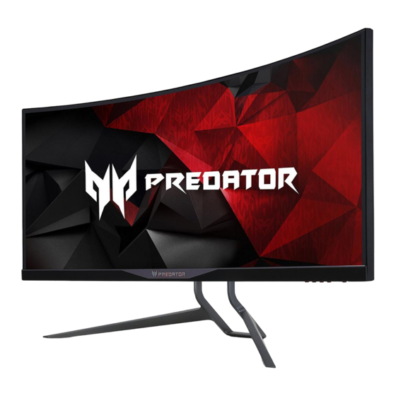 Acer X34bmiphz Руководство пользователя