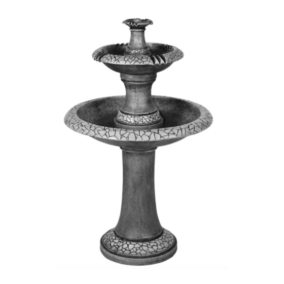 Astonica Crackled Three Tier Fountain Manuale di istruzioni