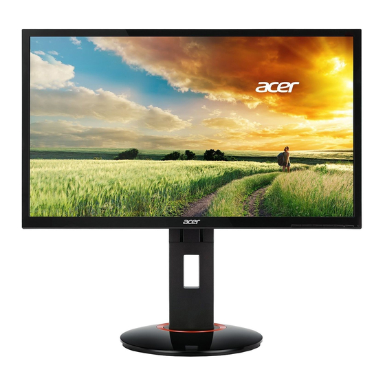 Acer XF240YU Руководство пользователя