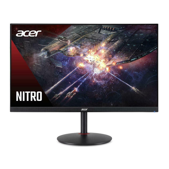 Acer XV270 수명 주기 확장 매뉴얼