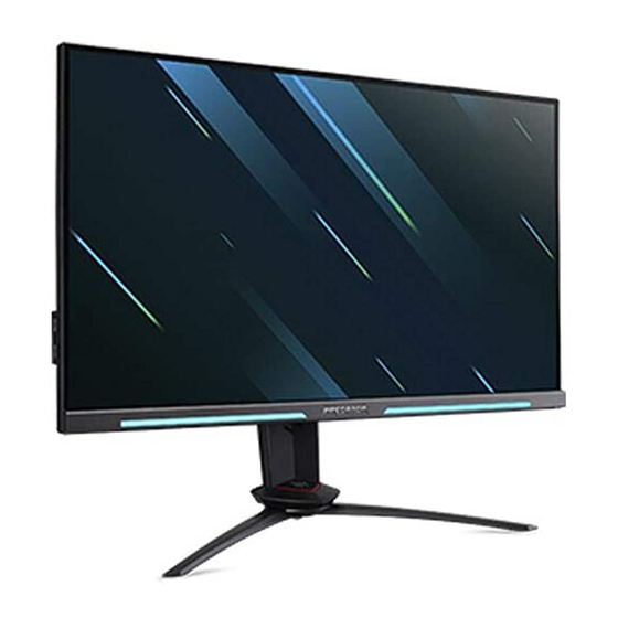 Acer XV272UKF Kullanıcı Kılavuzu