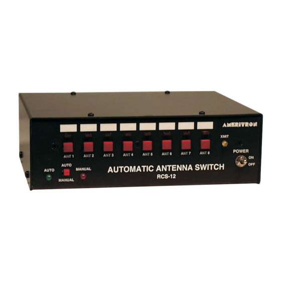 AMERITRON RCS-12 Manual de instrucciones