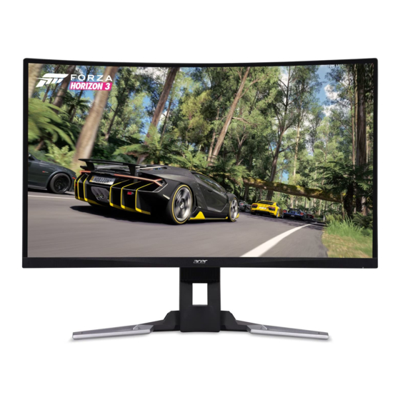 Acer XZ321QU Manuel de l'utilisateur