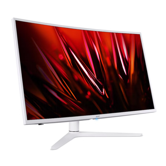 Acer XZ396QU Snelstarthandleiding