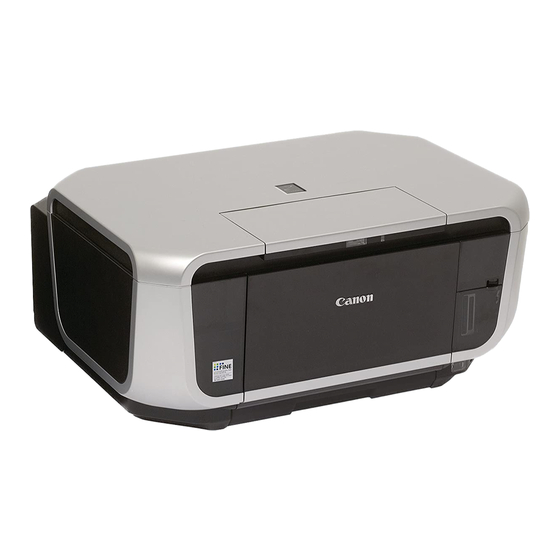 Canon PIXMA MP810 Skrócona instrukcja obsługi