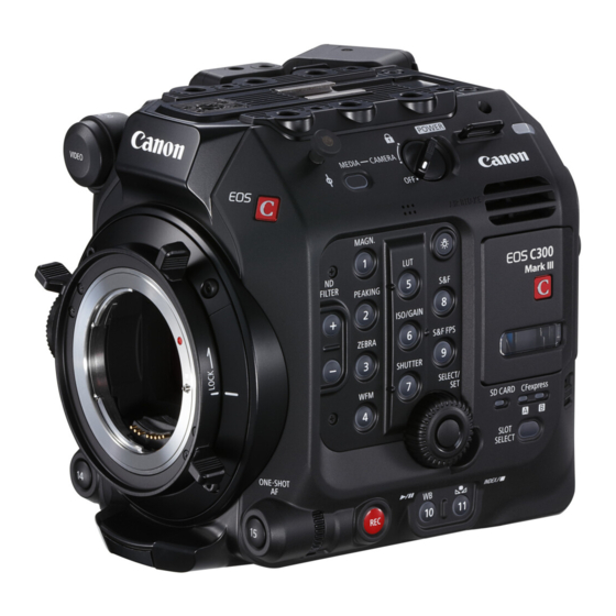 Canon EOS C300 Quick Start Manual