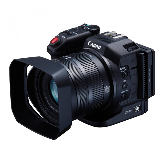 Canon XC10 Quick Start Manual