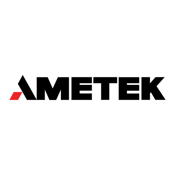 Ametek Crystal Pressure M1 Riferimento rapido