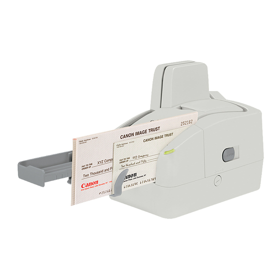 Canon CR-25 - imageFORMULA Desktop Check Scanner Broszura i specyfikacje