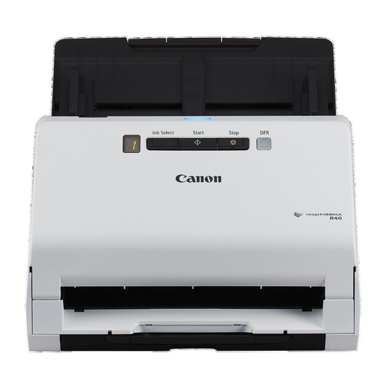 Canon imageFORMULA R40 Посібник з налаштування