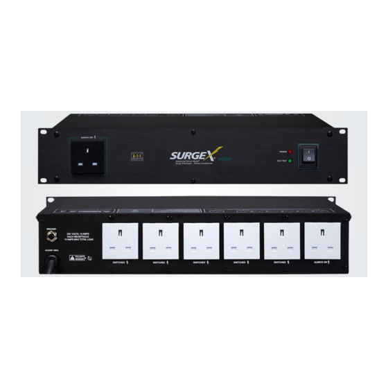 Ametek SurgeX SX2213 Installation Instructions