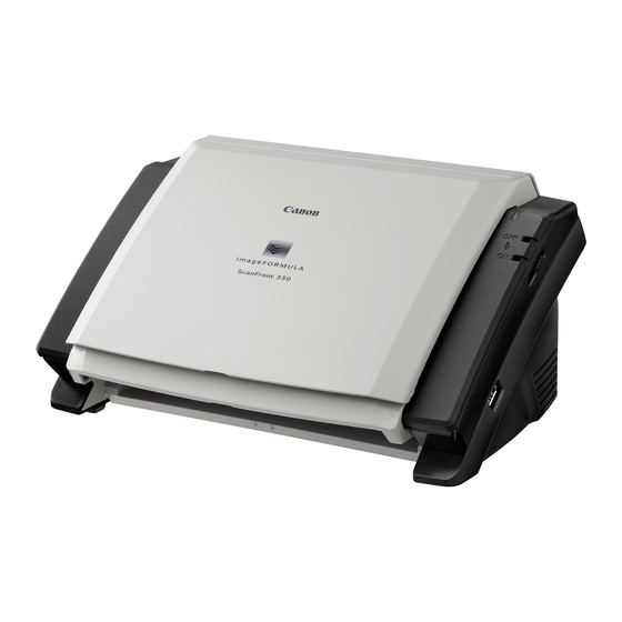 Canon imageFORMULA ScanFront 330 Посібник з експлуатації