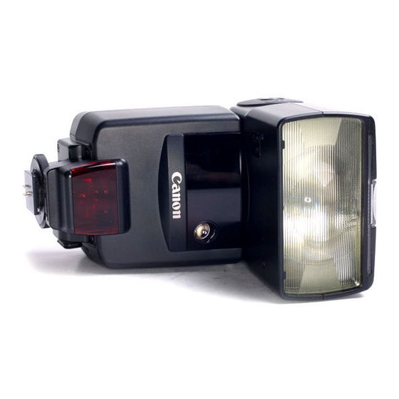 Canon 540EZ - Speedlite - Hot-shoe clip-on Flash Manual