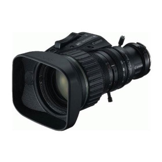 Canon BCTV KJ20x8.5B KTS Manuel d'utilisation