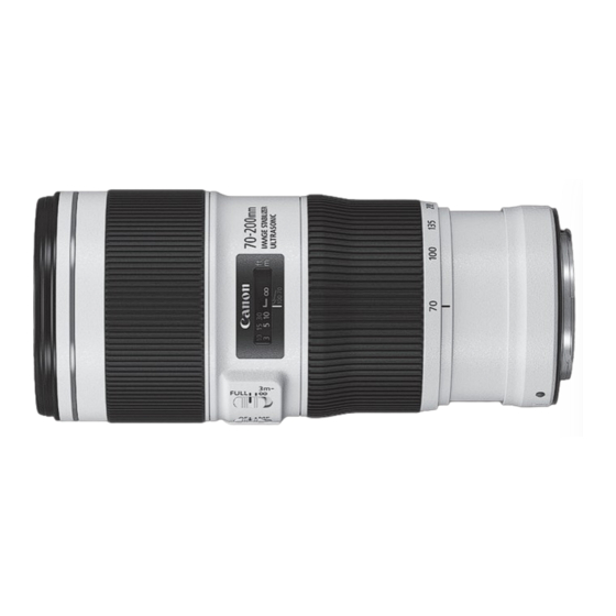 Canon EF 70-200mm Anleitung Handbuch