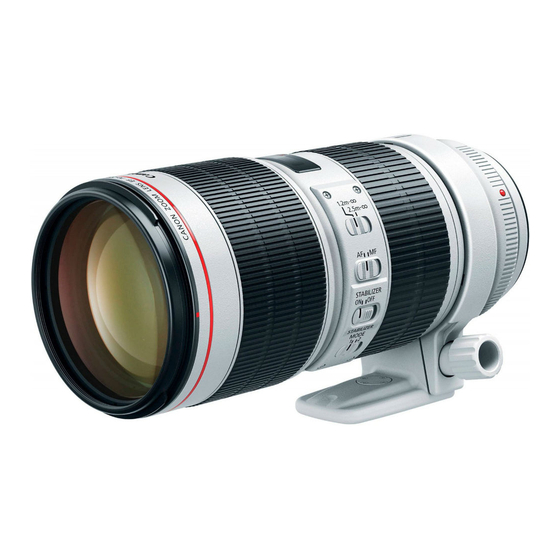 Canon EF 70-200mm f/2.8L IS II USM Інструкція з експлуатації