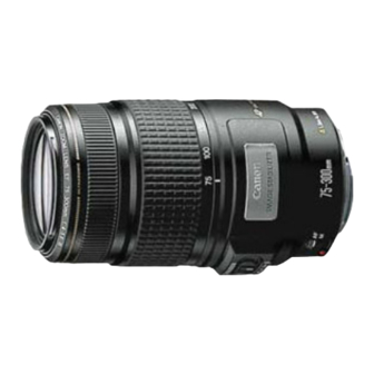 Canon EF 75-300 mm F4-5 Gebruiksaanwijzing