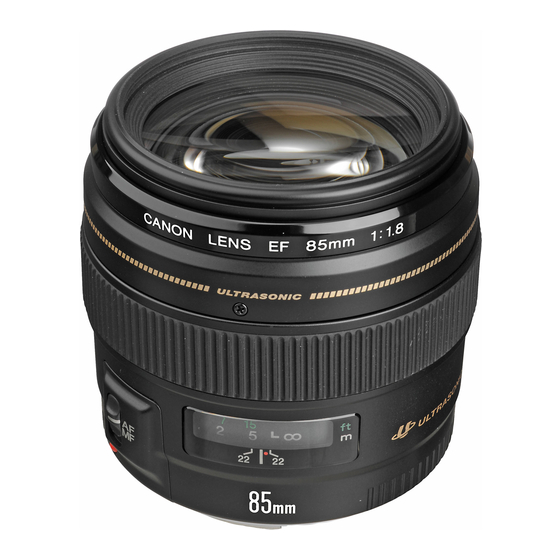 Canon EF 85mm 1:1.8 USM Onderdelencatalogus