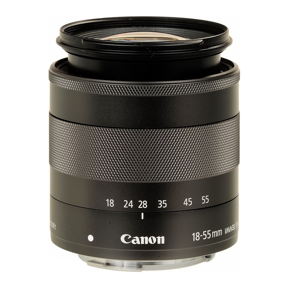 Canon EF-M 18-55mm f3.5-5.6 IS STM Talimatlar