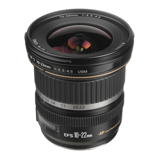 Canon EF-S10-22mm f 지침