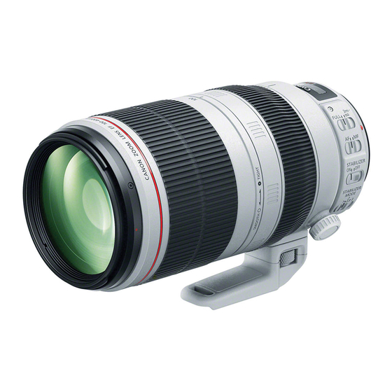 Canon EF100-400mm f/4.5-5.6L IS II USM Gebrauchsanweisung Handbuch