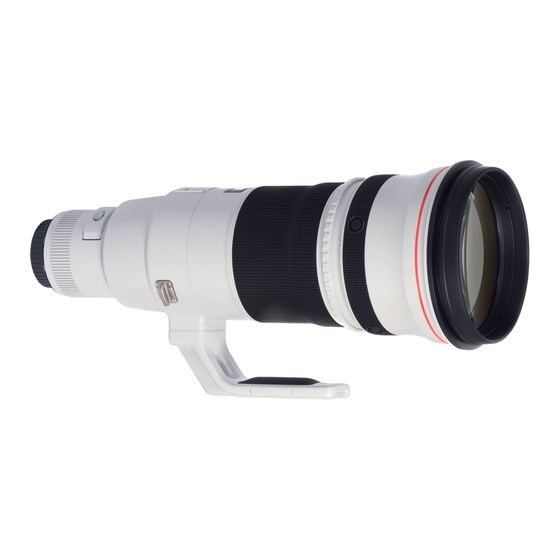 Canon EF300mm f/2.8L IS II USM Gebruiksaanwijzing