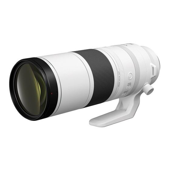 Canon RF 200-800mm F6.3-9 IS USM Руководство по эксплуатации