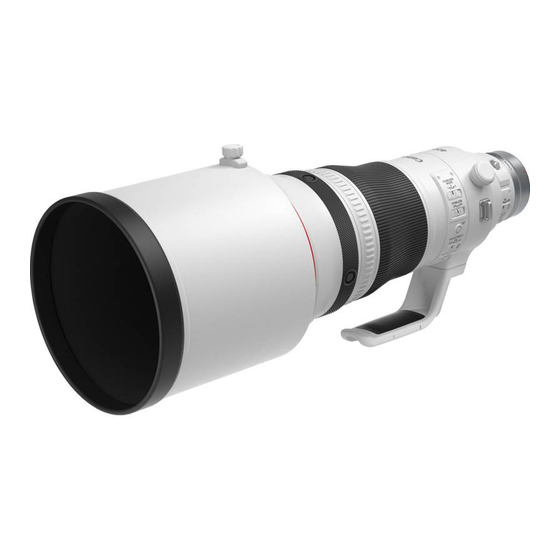 Canon RF 400mm f/2.8 L IS USM Manual de instrucciones