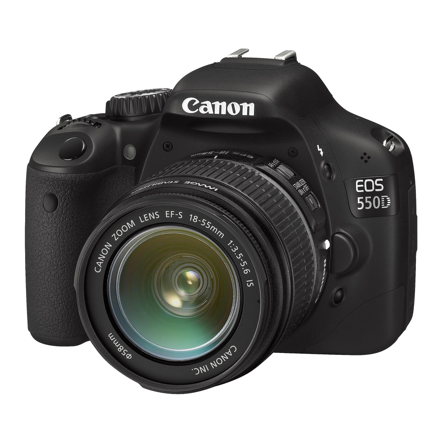 Canon EOS 550D Hızlı Referans Kılavuzu