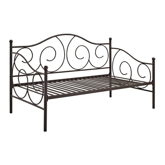 Dorel Home Products Victoria Metal Daybed 5544196 지침 책자