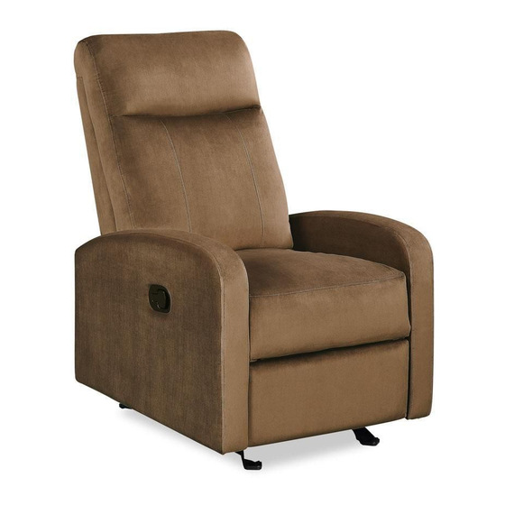 Dorel Living GLIDING RECLINER DL8495 Podręcznik