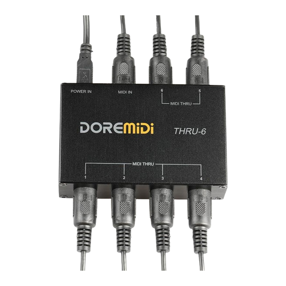 DOREMIDI MIDI THRU-6 Box Petunjuk