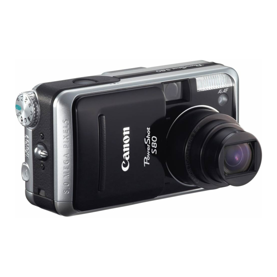 Canon Powershot S80 Manual do utilizador