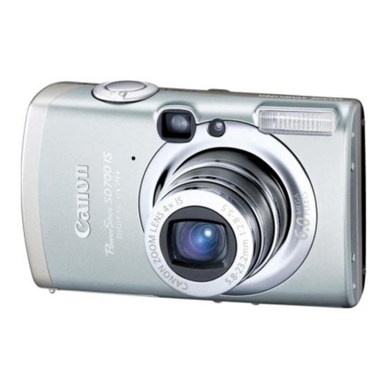 Canon PowerShot SD 700 IS Digital Elph Manuale d'uso