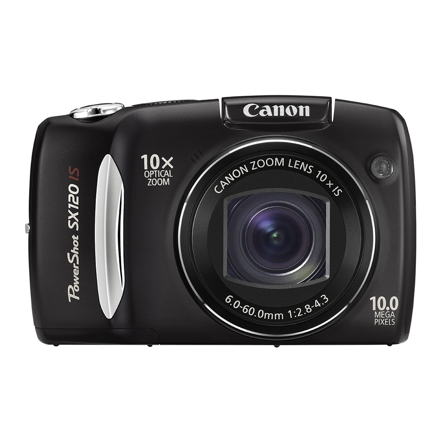 Canon Powershot SX120 IS Manuale del prodotto