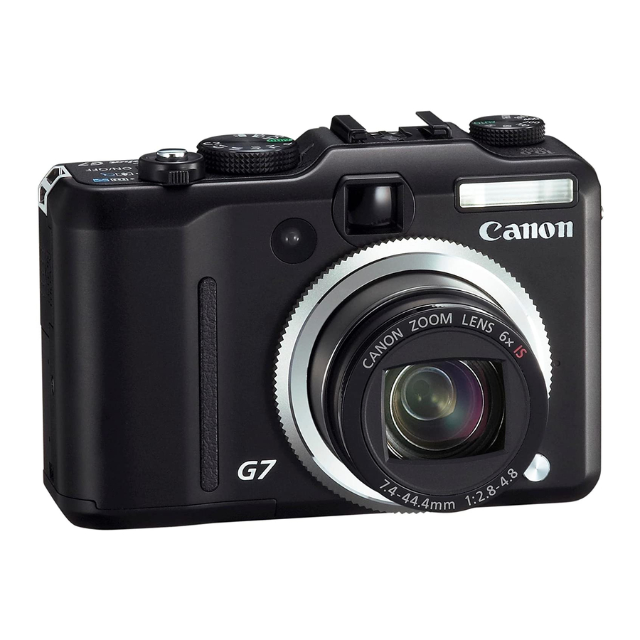 Canon PS G7 - PowerShot G7 Digital Camera Gebruikershandleiding