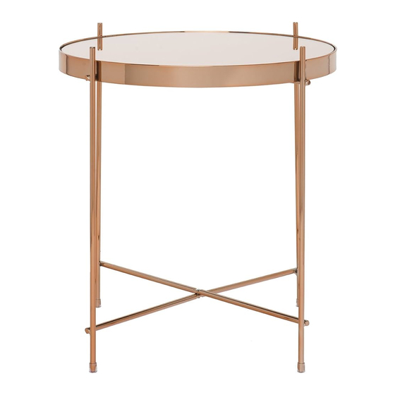 BoLiving Oakland Lamp Table 517219 Інструкція з монтажу Посібник з монтажу