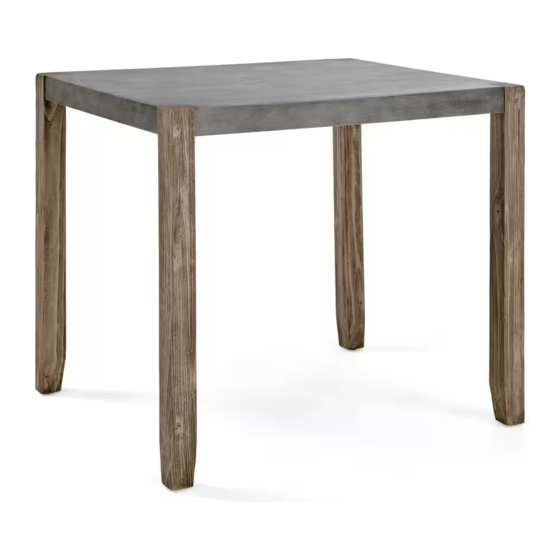 Bolton Furniture COUNTER HEIGHT DINING TABLE Montageanleitung