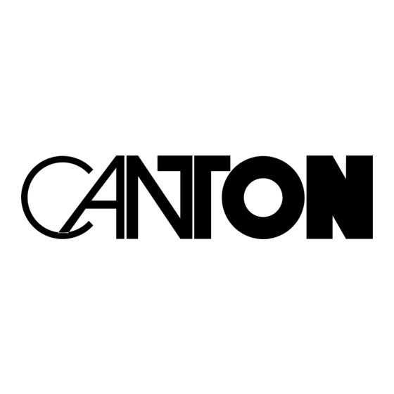 Canton CS 200 A Manual