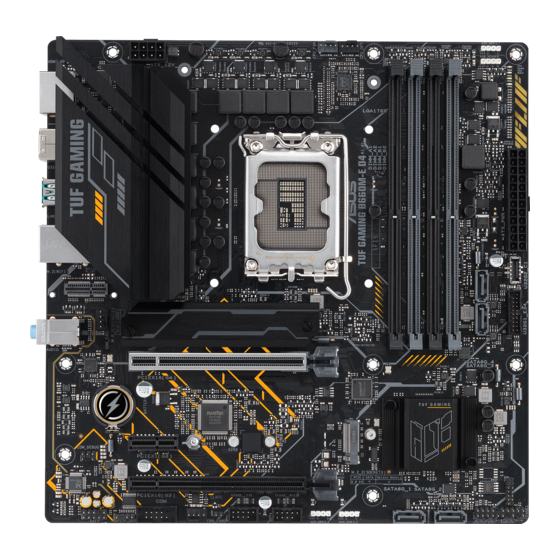 Asus TUF GAMING B660M-E D4 Handbuch