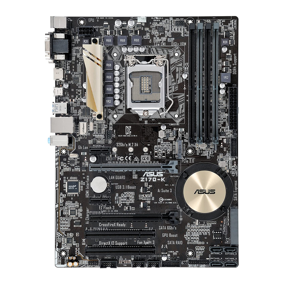 Asus Z170-K Manuale tecnico