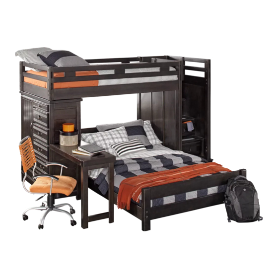 Canyon Creekside Charcoal Twin Step Bunk Bed Petunjuk Perakitan