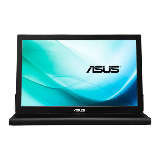 Asus MB169B+ Podręcznik użytkownika