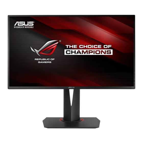 Asus PG278Q series Panduan Pengguna