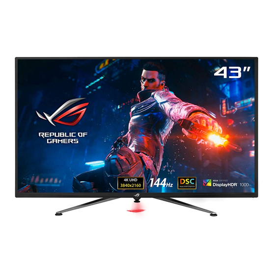 Asus REPUBLIC OF GAMERSROG SWIFT PG43UQ Посібник користувача