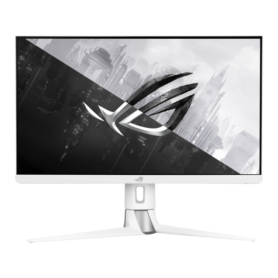 Asus ROG SWIFT PG27UQR Kullanıcı Kılavuzu