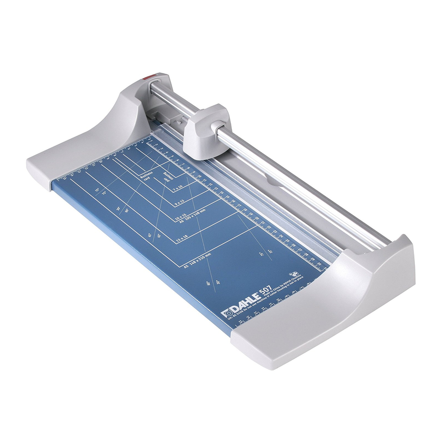 Dahle 508 Instrukcja obsługi