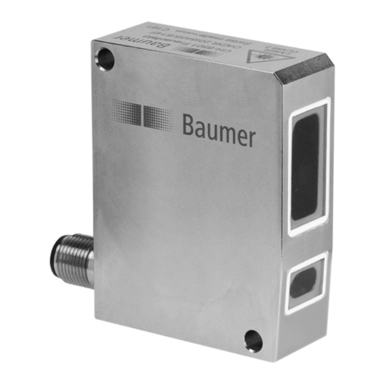 Baumer 52085 매뉴얼