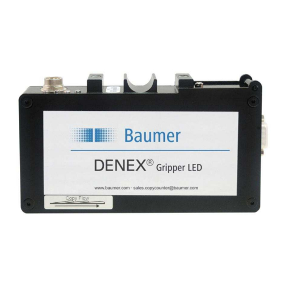 Baumer DENEX Gripper LED Manuel de l'utilisateur